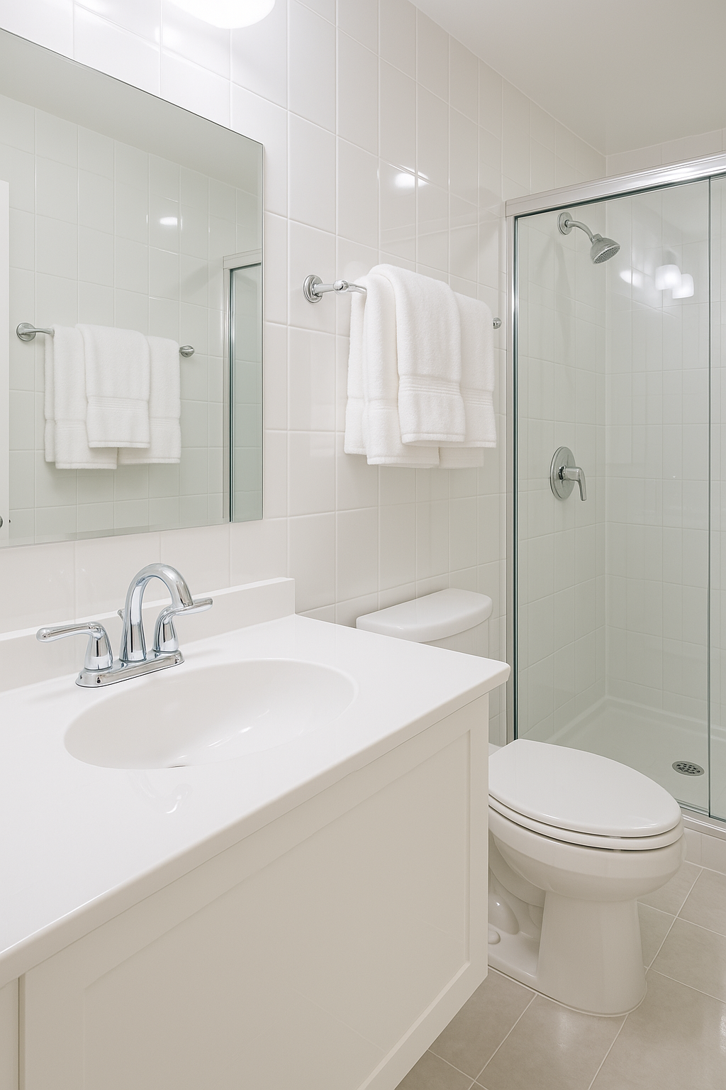 Clean bathroom